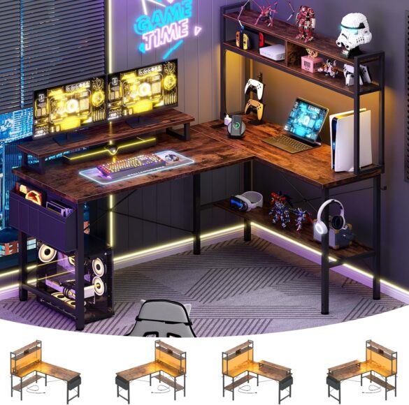 L shaped gaming desk